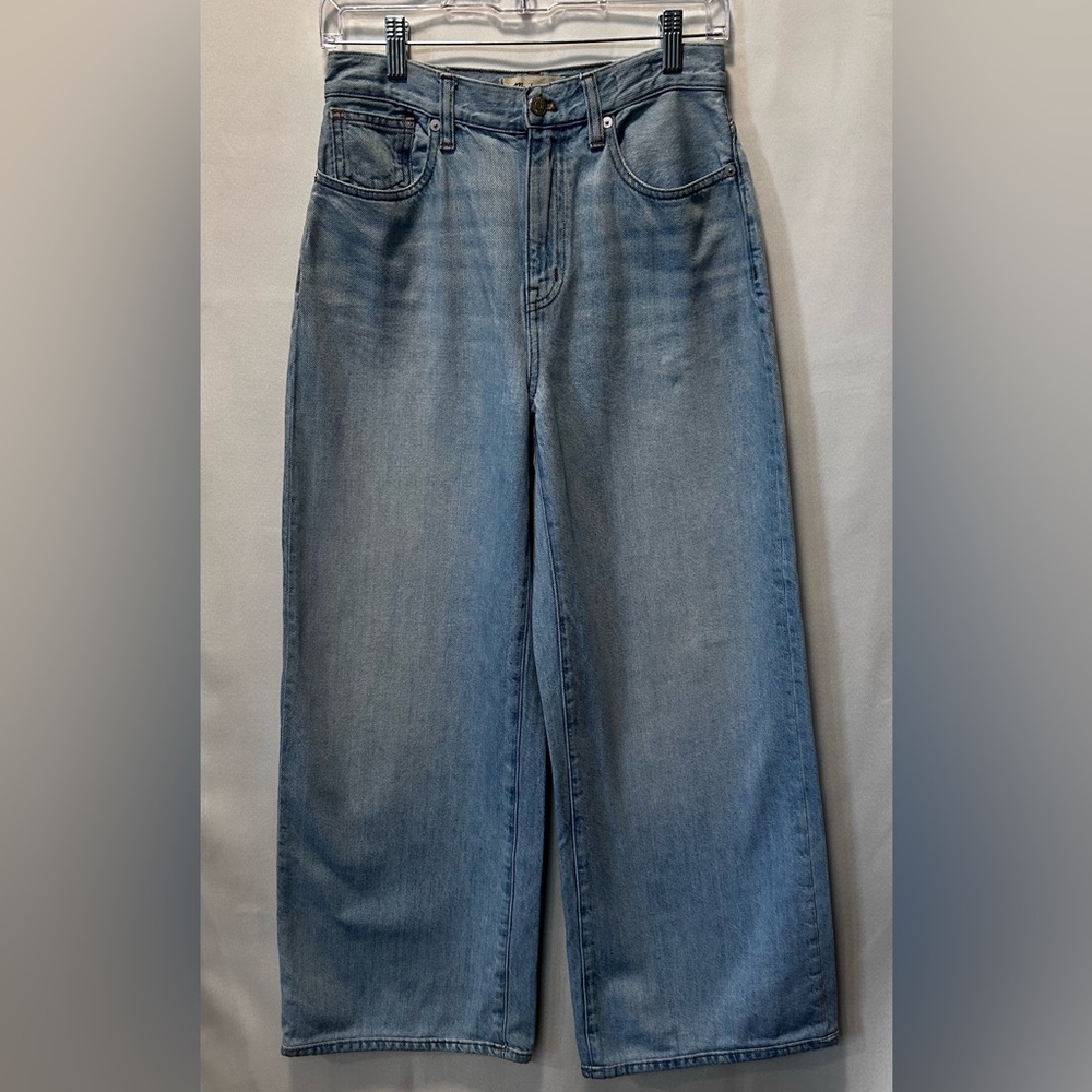 Madewell Sky Blue Wide Leg Jeans